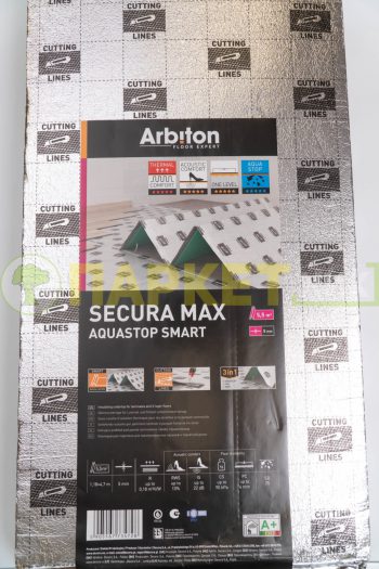 Подложка ARBITON SECURA MAX AQUASTOP SMART 5мм гармошка 5,5м²