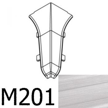 Соединитель угловой внутренний CEZAR Premium матовый Aluminium szczotkowane М201