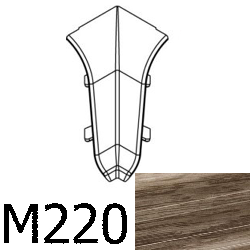 Соединитель угловой внутренний CEZAR Premium матовый Дуб Кардоба М220