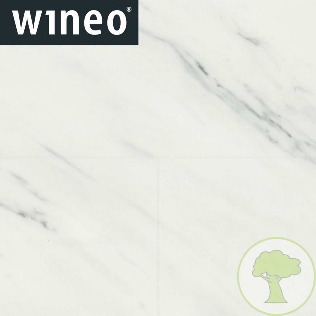 Виниловое покрытие Wineo 800 DLC Stone XL DLC00090 White Marble 23/32/42кл 914mmх480mmх5mm 6пл. 2,63м2/уп