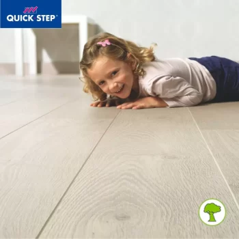 Ламінат Quick Step LARGO LPU3985 White vintage Oak planks для дитячої кімнати підлогове опкриття - екологічно чисте, європейська якість та стиль