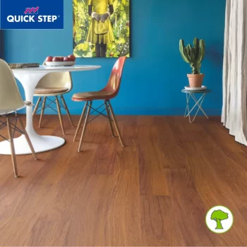 Ламінат Quick Step LARGO LPU3988 Natural varnished Merbau planks декор підлоги для інтерєру спальні дизайну затишної вітальної кімнати офісу чи магазину