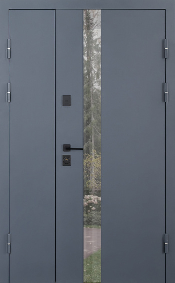 Вхідні двері DEFENDER (KTM) 506 Nordi Glass Сіра 1200