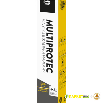 Підкладка ARBITON Multiprotec VINYL CLICK SUPER HARDLAY під замкову вінілову підлогу (рулон 9м²) 2в1
