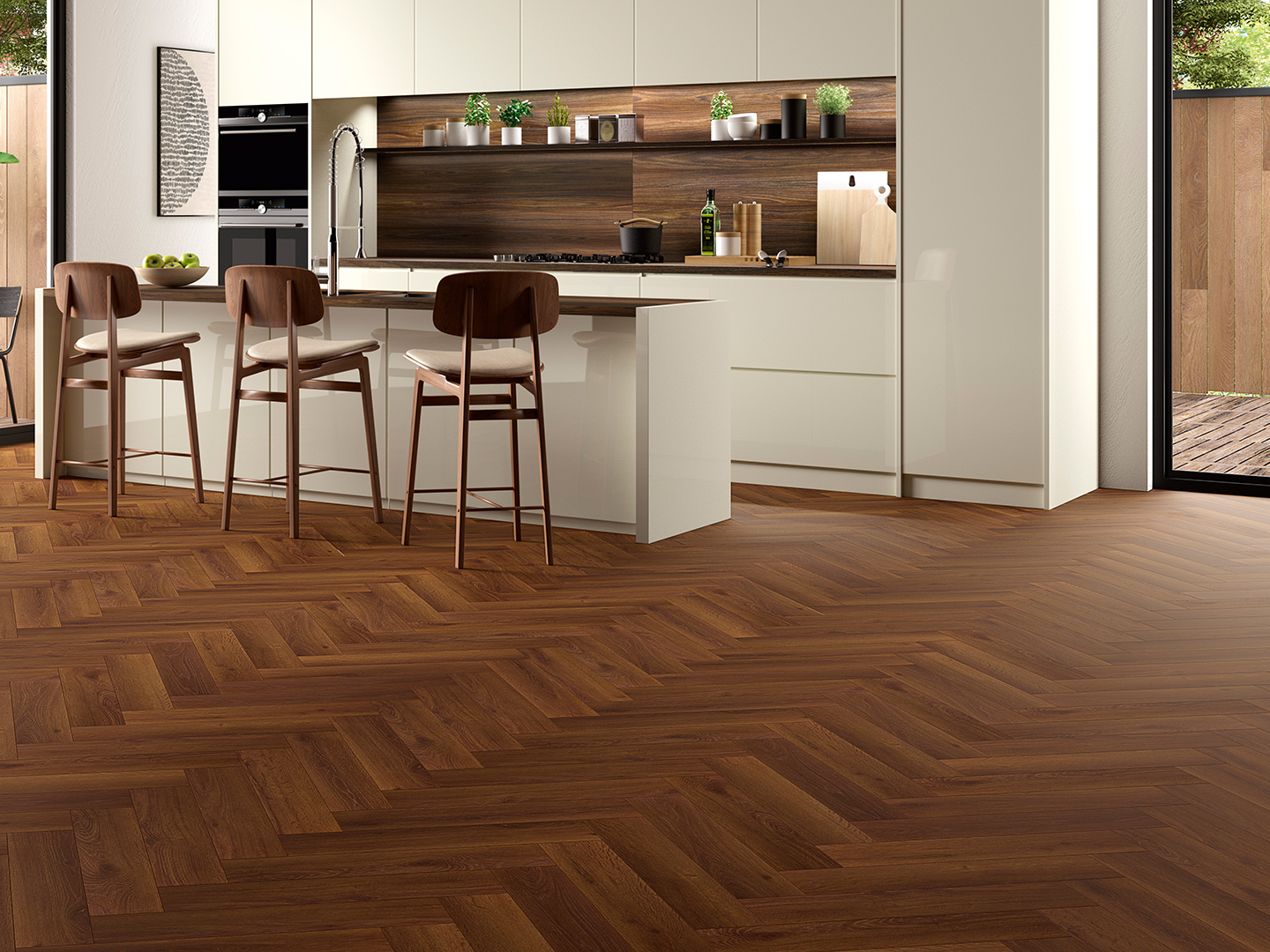 Вінілова підлога Alsaflooring HORIZON HERRINGBONE 604602 Оссегор