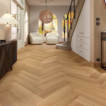 Вінілова підлога Alsaflooring HORIZON HERRINGBONE 604608 Сілон