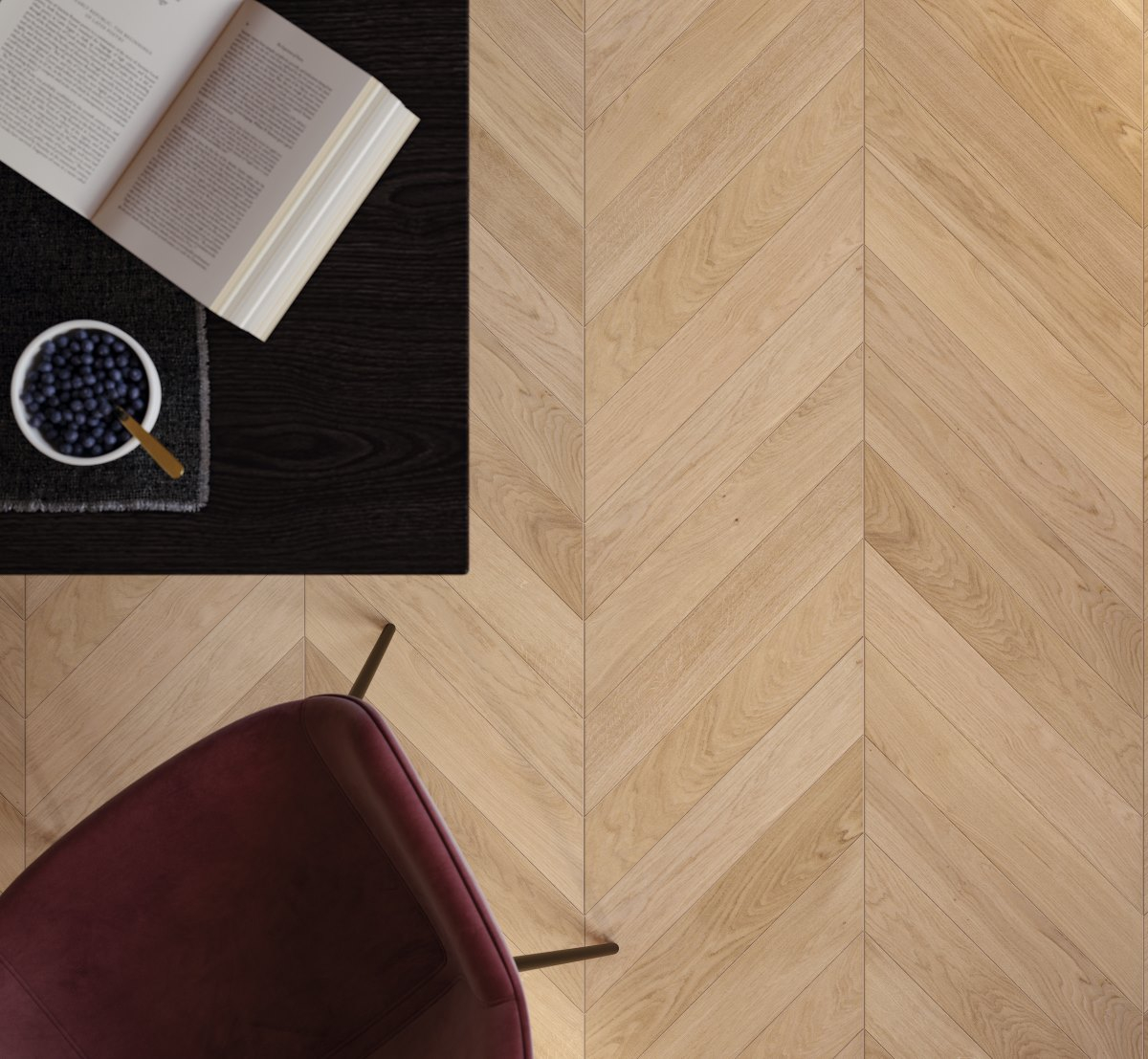 Паркетна дошка PARADOR Trendtime 10 (французька ялинка), 1748487 Chevron Oak White