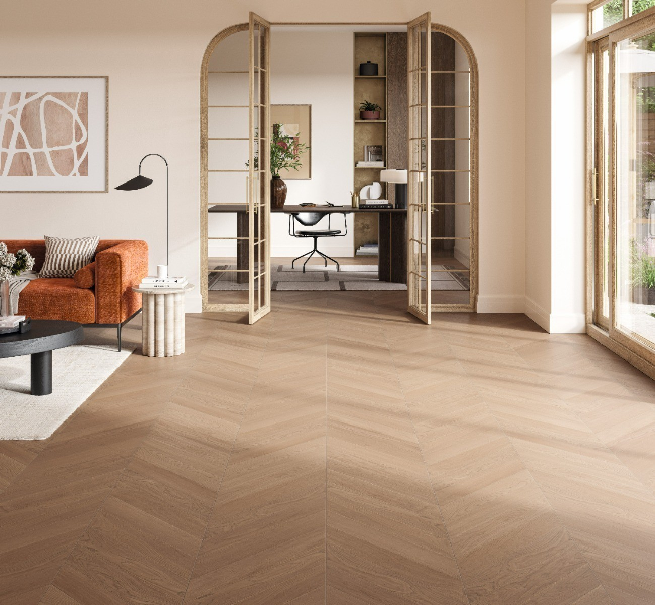Паркетна дошка PARADOR Trendtime 10 (французька ялинка), 1748490 Chevron Oak Tuscan