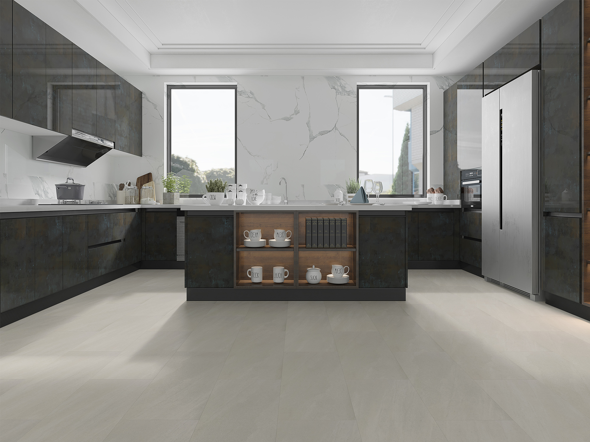 Вінілова підлога Alsaflooring NEO CLICK 55 DALLE 601161 Хмарний Камінчик