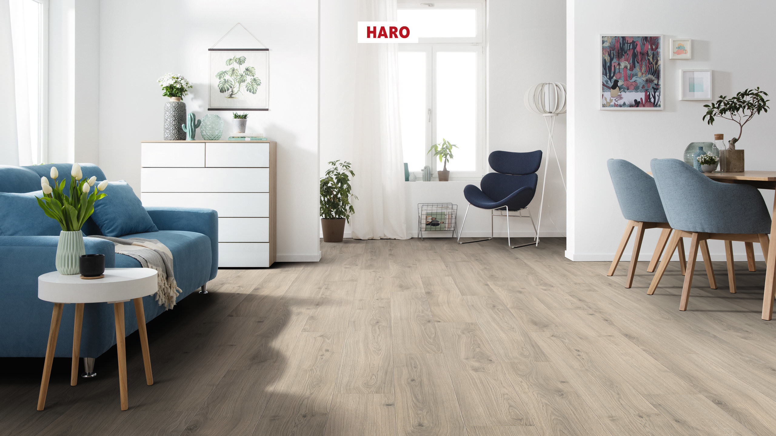 Ламінат HARO Tritty 100 Oak Emilia Velvet Grey