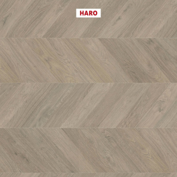 Ламінат HARO Chevron (французька ялинка) Oak Grey