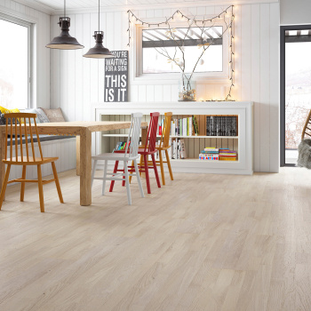 Паркетна дошка Barlinek DECOR Дуб Cappuccino Molti браш, матовий лак 3-смугова 3WG000642