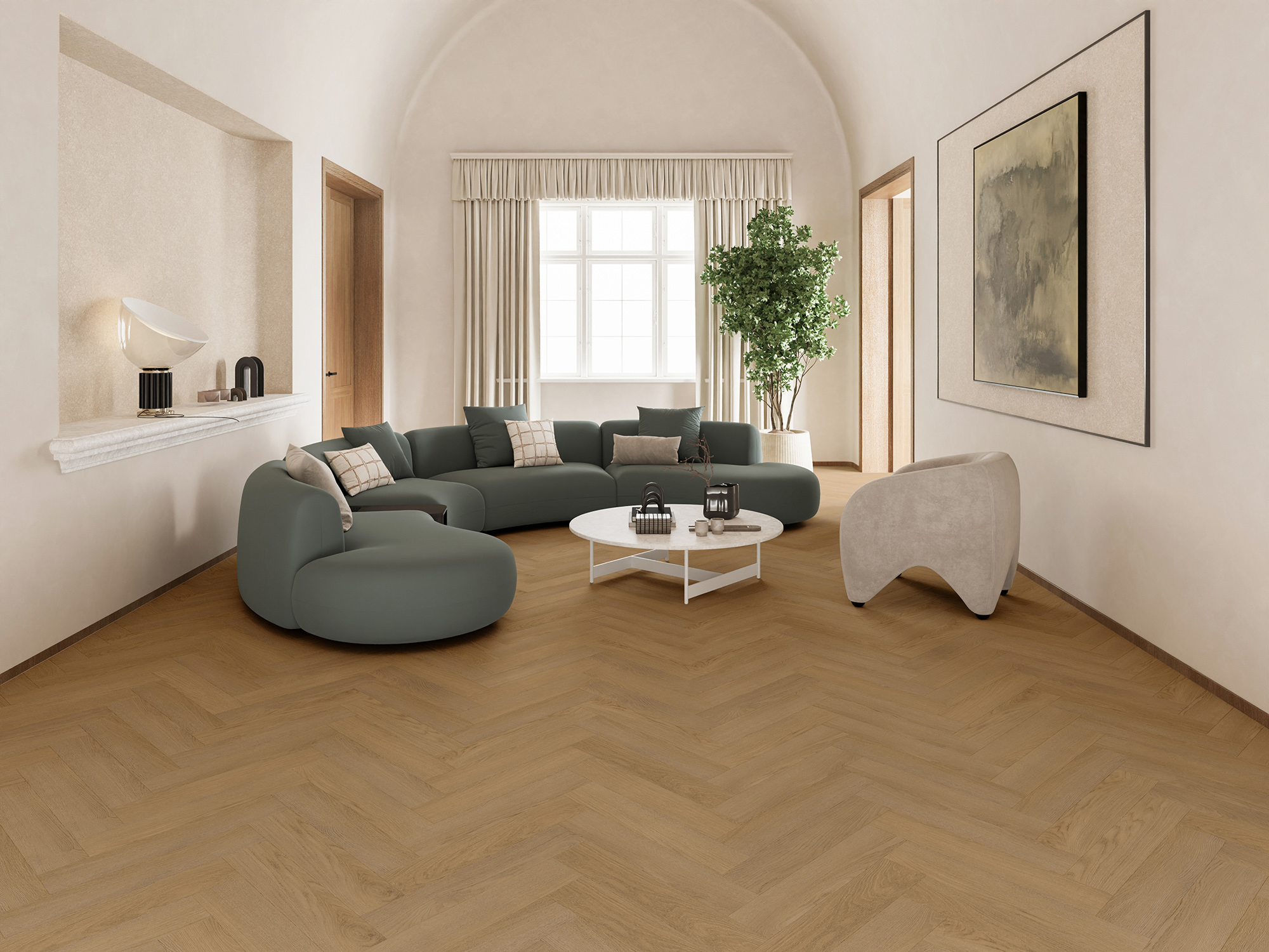 Вінілова підлога Treasure Lakes Mercury Herringbone ME13 Zafira