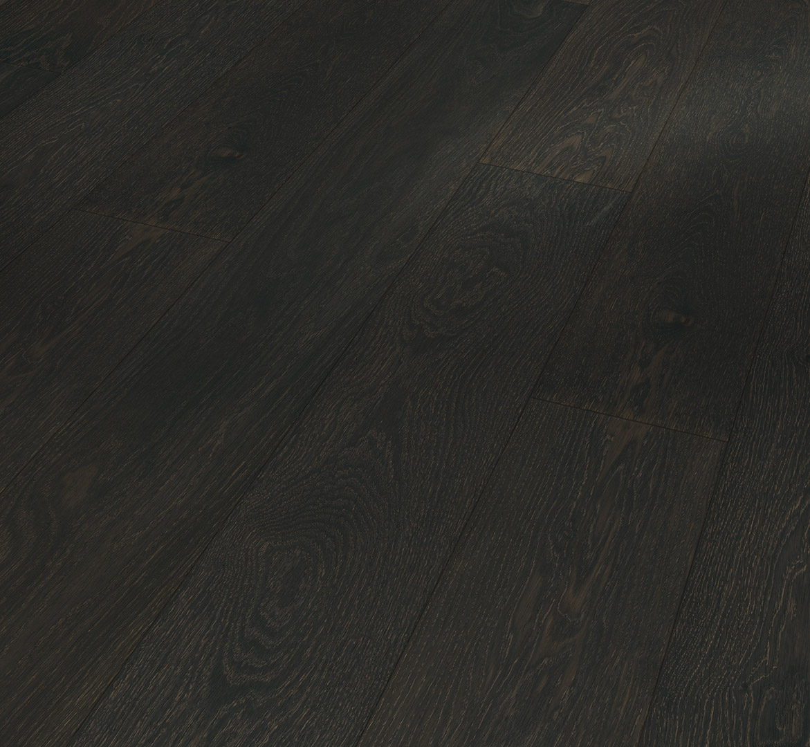 Паркетна дошка PARADOR Classic 3060 V4m 1748887 Oak Pinot Black лівінг мат-лак