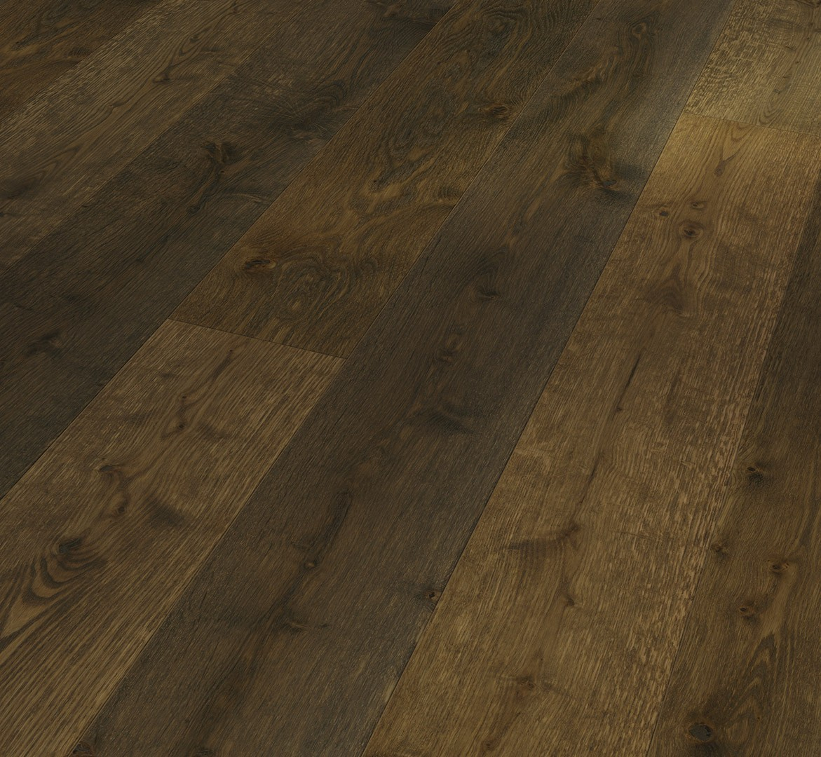 Паркетна дошка PARADOR Classic 3060 V4m 1748889 Oak Brunello brown рустик мат-лак